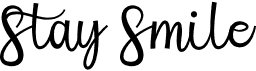 preview image of the Stay Smile font