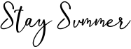 preview image of the Stay Summer font