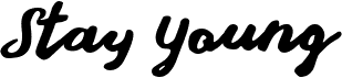 preview image of the Stay Young font