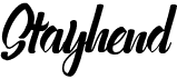 preview image of the Stayhend font