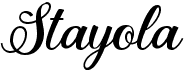 preview image of the Stayola font