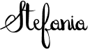preview image of the Stefania font