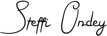 preview image of the Steffi Ondey font