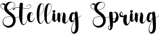 preview image of the Stelling Spring font