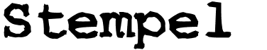 preview image of the Stempel font