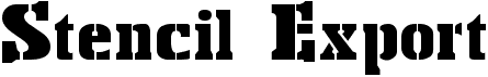 preview image of the Stencil Export font