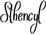 preview image of the Sthencyl font