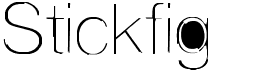 preview image of the Stickfig font