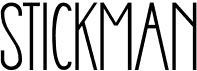 preview image of the Stickman font