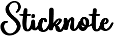 preview image of the Sticknote font