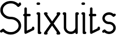 preview image of the Stixuits font