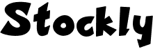 preview image of the Stockly font