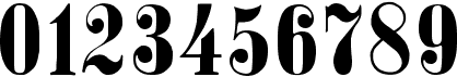 preview image of the Stöhr Numbers font