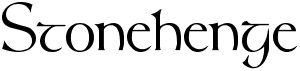 preview image of the Stonehenge font