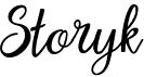 preview image of the Storyk font