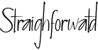 preview image of the Straighforwatd font