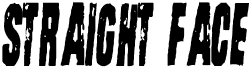 preview image of the Straight Face font