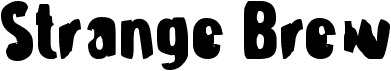 preview image of the Strange Brew font