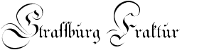 preview image of the Strassburg Fraktur font