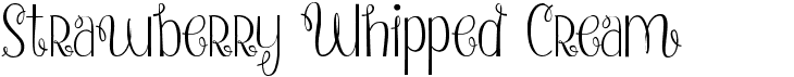 preview image of the Strawberry Whipped Cream font