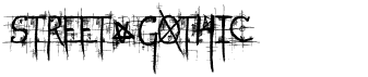 preview image of the Street Gothic font