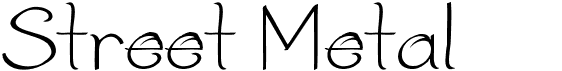 preview image of the Street Metal font