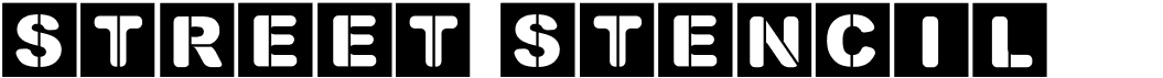 preview image of the Street Stencil font