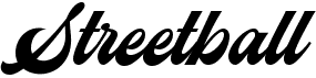 preview image of the Streetball font