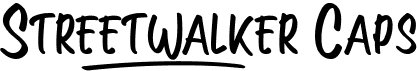 preview image of the Streetwalker Caps font