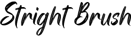 preview image of the Stright Brush font