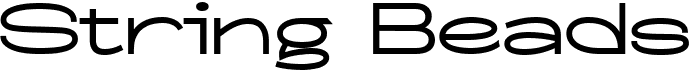 preview image of the String Beads font