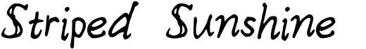 preview image of the Striped Sunshine font