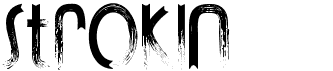 preview image of the Strokin font