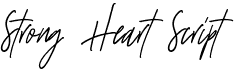 preview image of the Strong Heart Script font