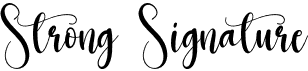 preview image of the Strong Signature font