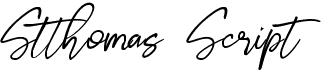preview image of the Stthomas Script font