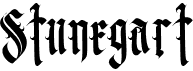 preview image of the Stunegart font