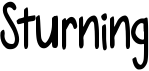 preview image of the Sturning font