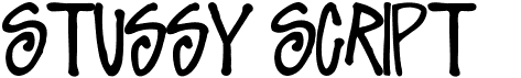preview image of the Stussy Script font