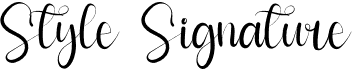 preview image of the Style Signature font