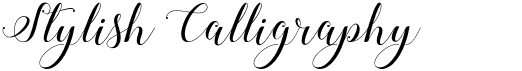 preview image of the Stylish Calligraphy font