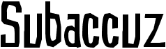 preview image of the Subaccuz font
