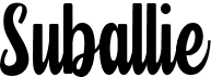 preview image of the Suballie font