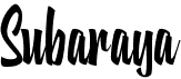 preview image of the Subaraya font