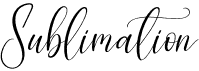 preview image of the Sublimation font
