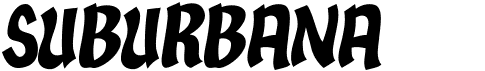 preview image of the Suburbana font