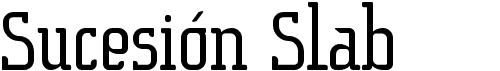preview image of the Sucesión Slab font