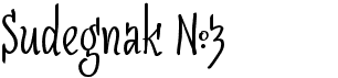 preview image of the Sudegnak No3 font
