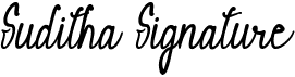 preview image of the Suditha Signature font