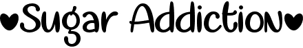 preview image of the Sugar Addiction font
